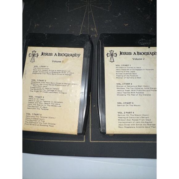 Jesus A Biography Lot Of 4 (set) - 8 - Track Stereo Cartridge Vintage Music - Picture 1 of 7